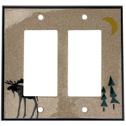 Tall Moose Single Covers Plates 2 Rocker Wallplate