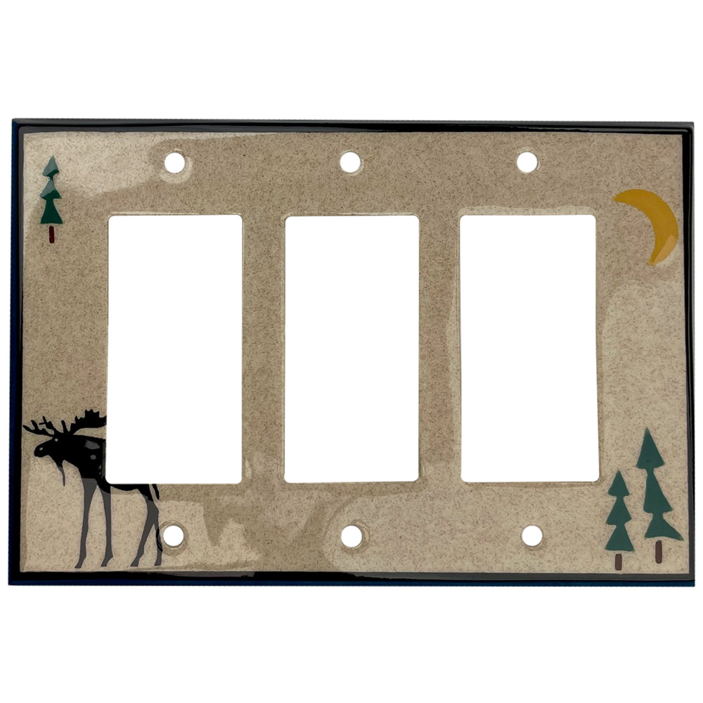 Tall Moose Single Covers Plates 3 Rocker Wallplate