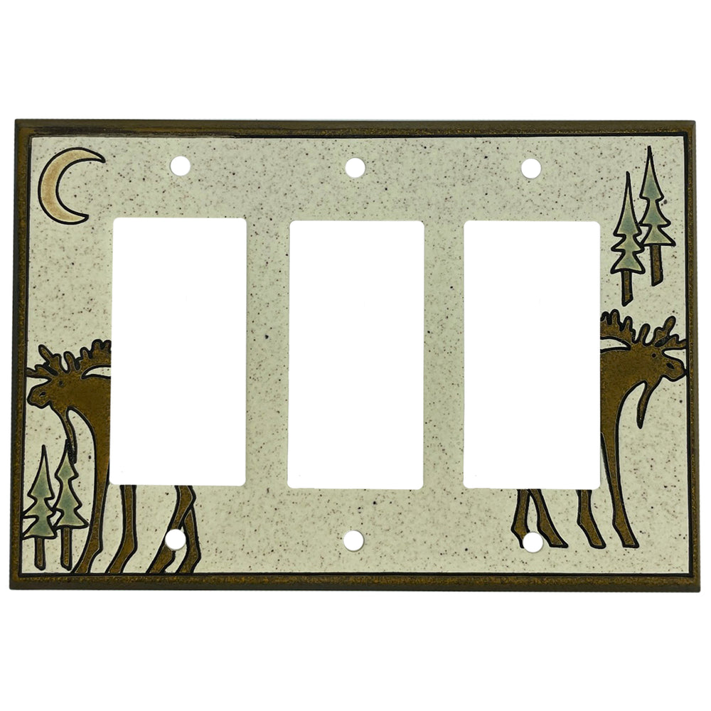 Bull Moose Single Covers Plates 3 Rocker Wallplate
