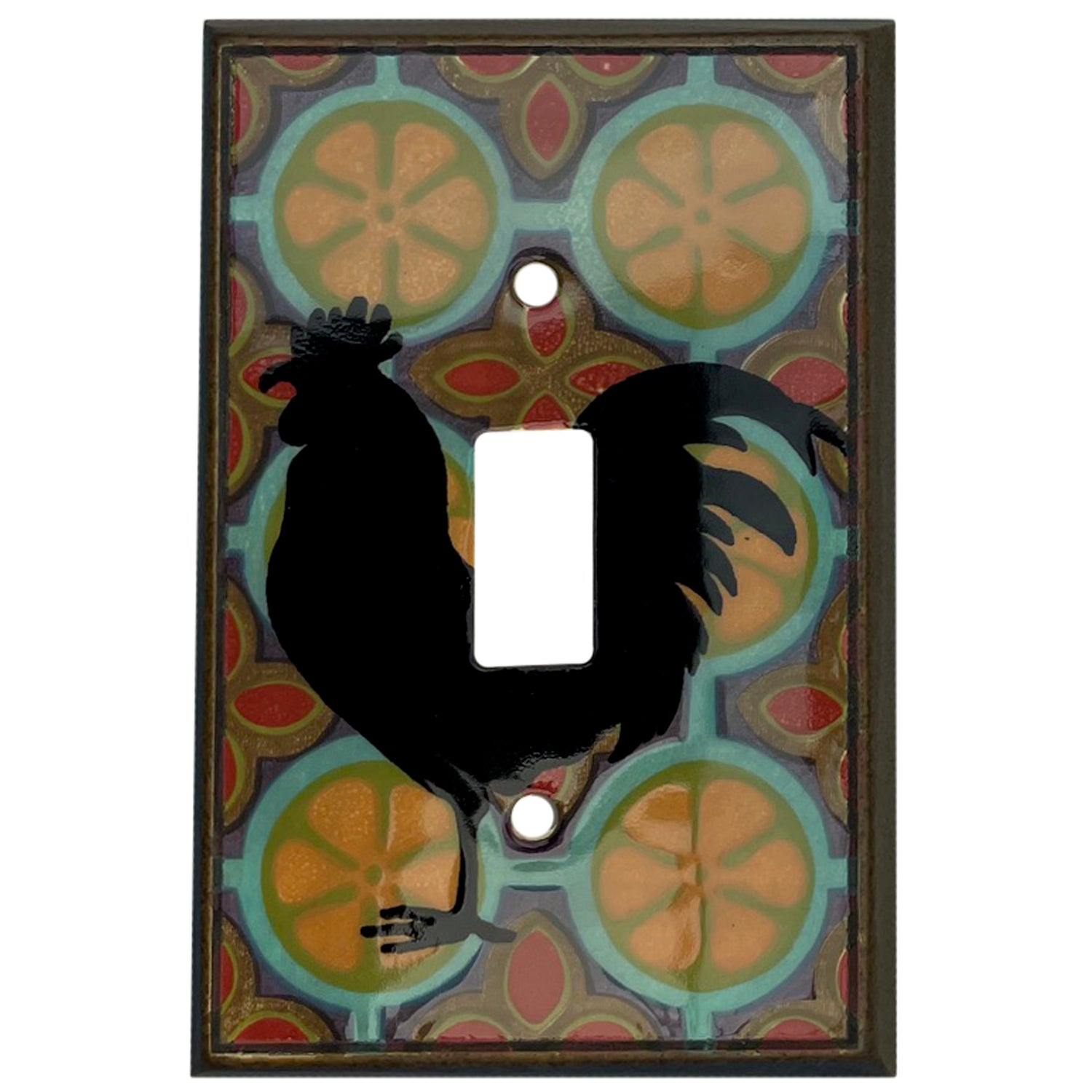 Retro Rooster Single Covers Plates Cover Plates