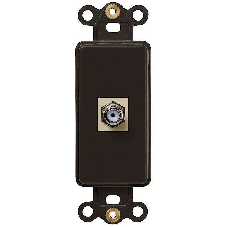 ROCKER INSERT Brown 1 COAX - Wallplatesonline.com