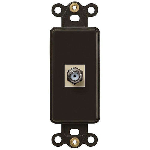 ROCKER INSERT Brown 1 COAX - Wallplatesonline.com