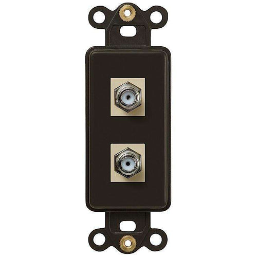 ROCKER INSERT Brown 2 COAX - Wallplatesonline.com