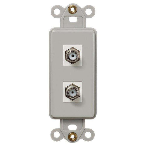 ROCKER INSERT GRAY 2 COAX - Wallplatesonline.com