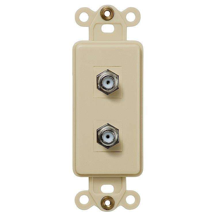 ROCKER INSERT Ivory 2 COAX - Wallplatesonline.com