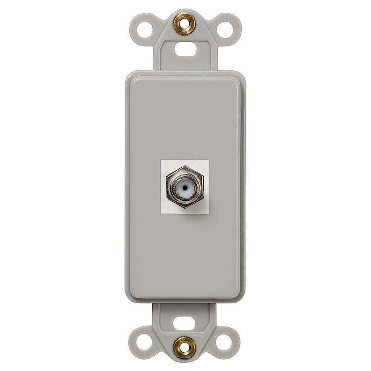 ROCKER INSERT GRAY 1 COAX - Wallplatesonline.com