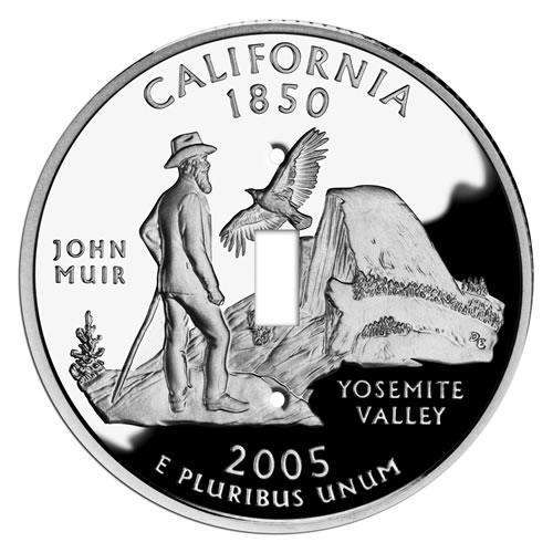California State Coin Switchplate:Wallplatesonline.com