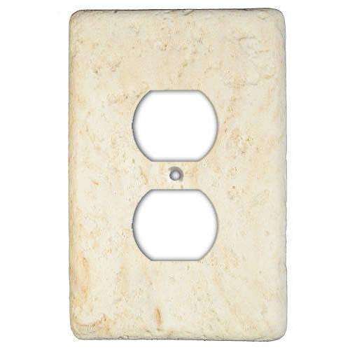 Cameo Stone Duplex Outlet Switchplate - Wallplatesonline.com