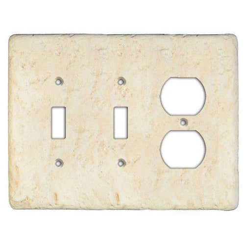 Cameo Stone 2 Toggle / Duplex Switchplate - Wallplatesonline.com
