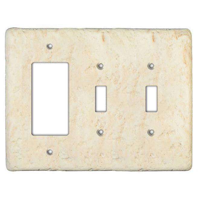 Cameo Stone 2 Toggle / Rocker Switchplate - Wallplatesonline.com