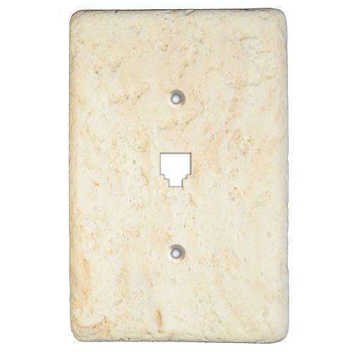 Cameo Stone Phone Switchplate - Wallplatesonline.com