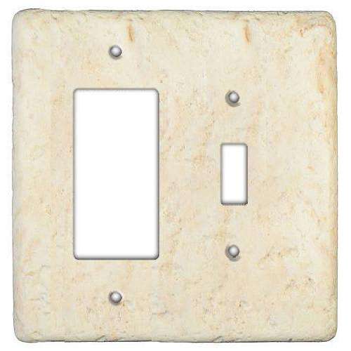 Stonique Cameo Stone Toggle / Rocker Switchplate