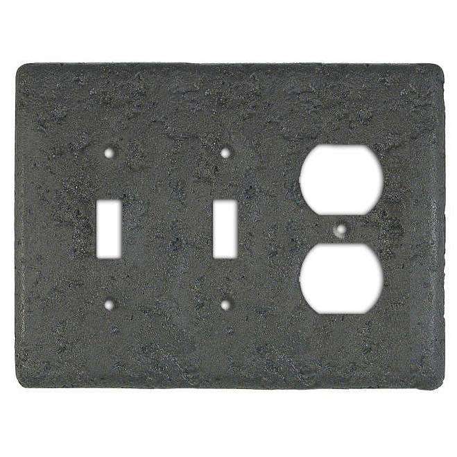 Charcoal Stone 2 Toggle / Duplex Switchplate - Wallplatesonline.com