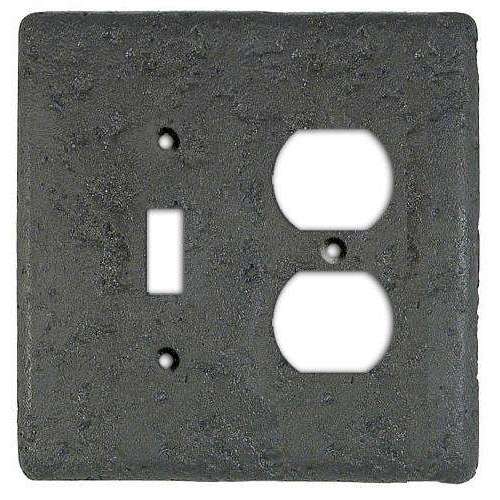 Charcoal Stone Toggle / Duplex Switchplate - Wallplatesonline.com