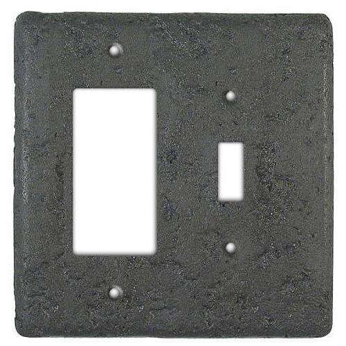 Charcoal Stone Toggle / Rocker Switchplate - Wallplatesonline.com