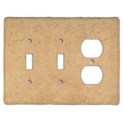 Cocoa Stone 2 Toggle / Duplex Switchplate - Wallplatesonline.com