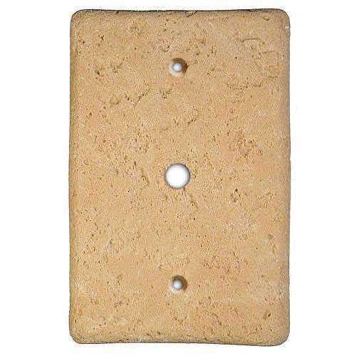 Stonique Cocoa Stone Cable Switchplate
