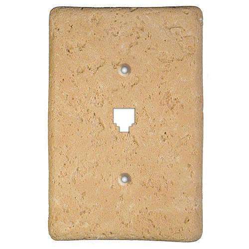 Stonique Cocoa Stone Phone Switchplate