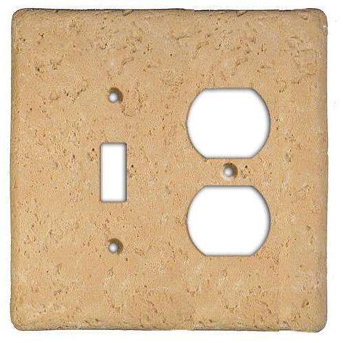 Stonique Cocoa Stone Toggle / Duplex Switchplate