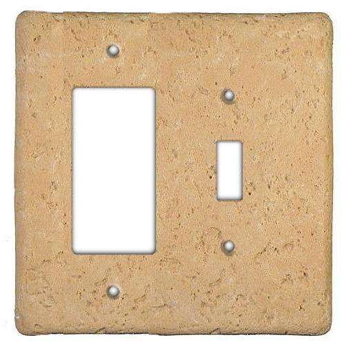 Cocoa Stone Toggle / Rocker Switchplate - Wallplatesonline.com