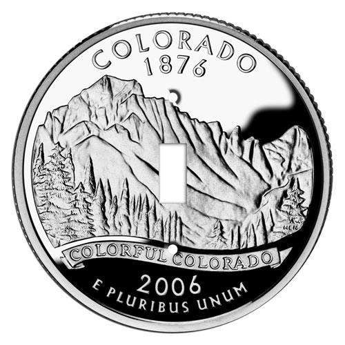 Colorado State Coin Switchplate