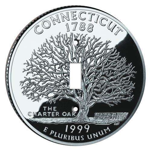 Connecticut State Coin Switchplate:Wallplatesonline.com