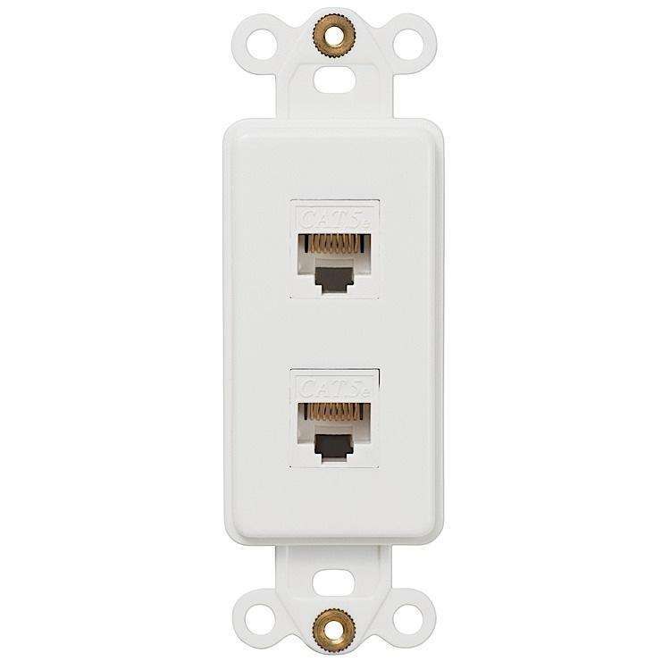 ROCKER INSERT WHITE 2 DATA JACK