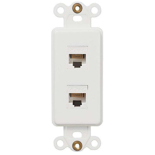 ROCKER INSERT WHITE 2 DATA JACK - Wallplatesonline.com