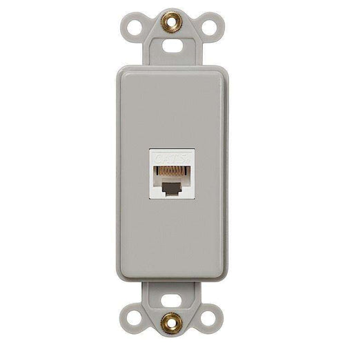 ROCKER INSERT GRAY 1 DATA JACK - Wallplatesonline.com