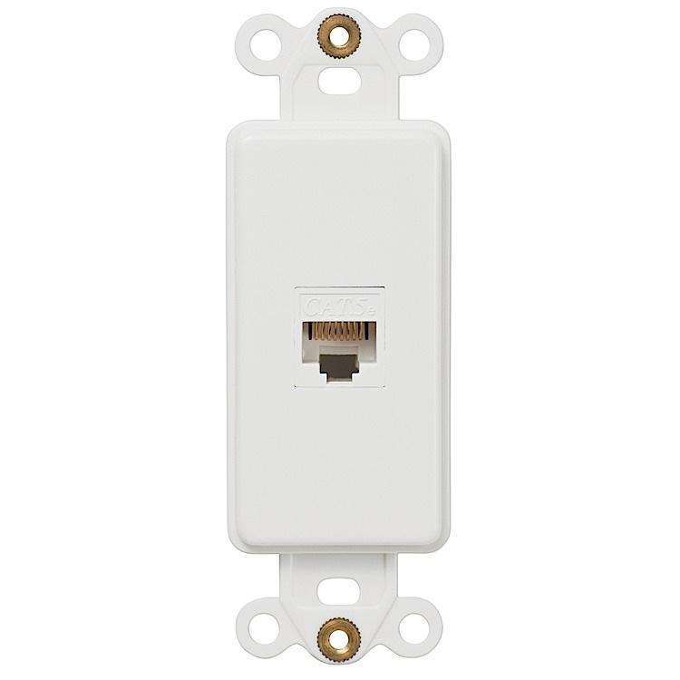 ROCKER INSERT WHITE 1 DATA JACK - Wallplatesonline.com