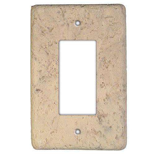 Stonique Espresso Stone Single Rocker Switchplate