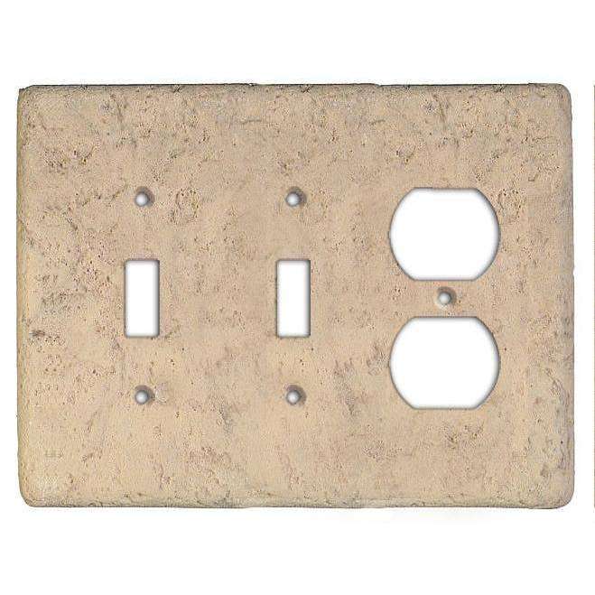 Espresso Stone 2 Toggle / Duplex Switchplate - Wallplatesonline.com