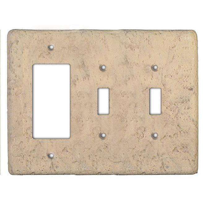 Espresso Stone 2 Toggle / Rocker Switchplate - Wallplatesonline.com