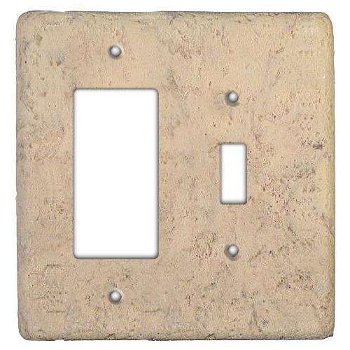 Stonique Espresso Stone Toggle / Rocker Switchplate