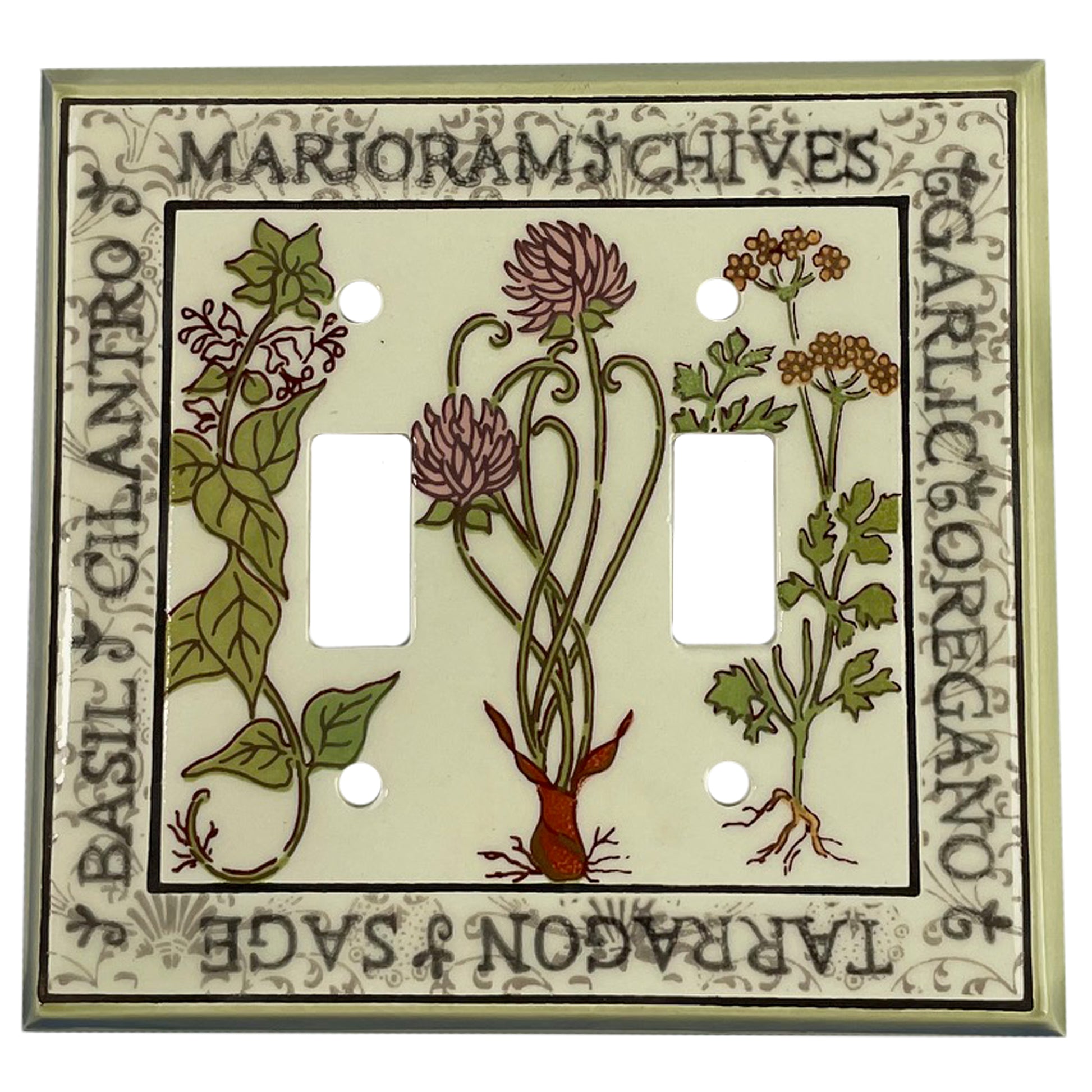 FL033 Cover Plates 2 Toggle Wallplate