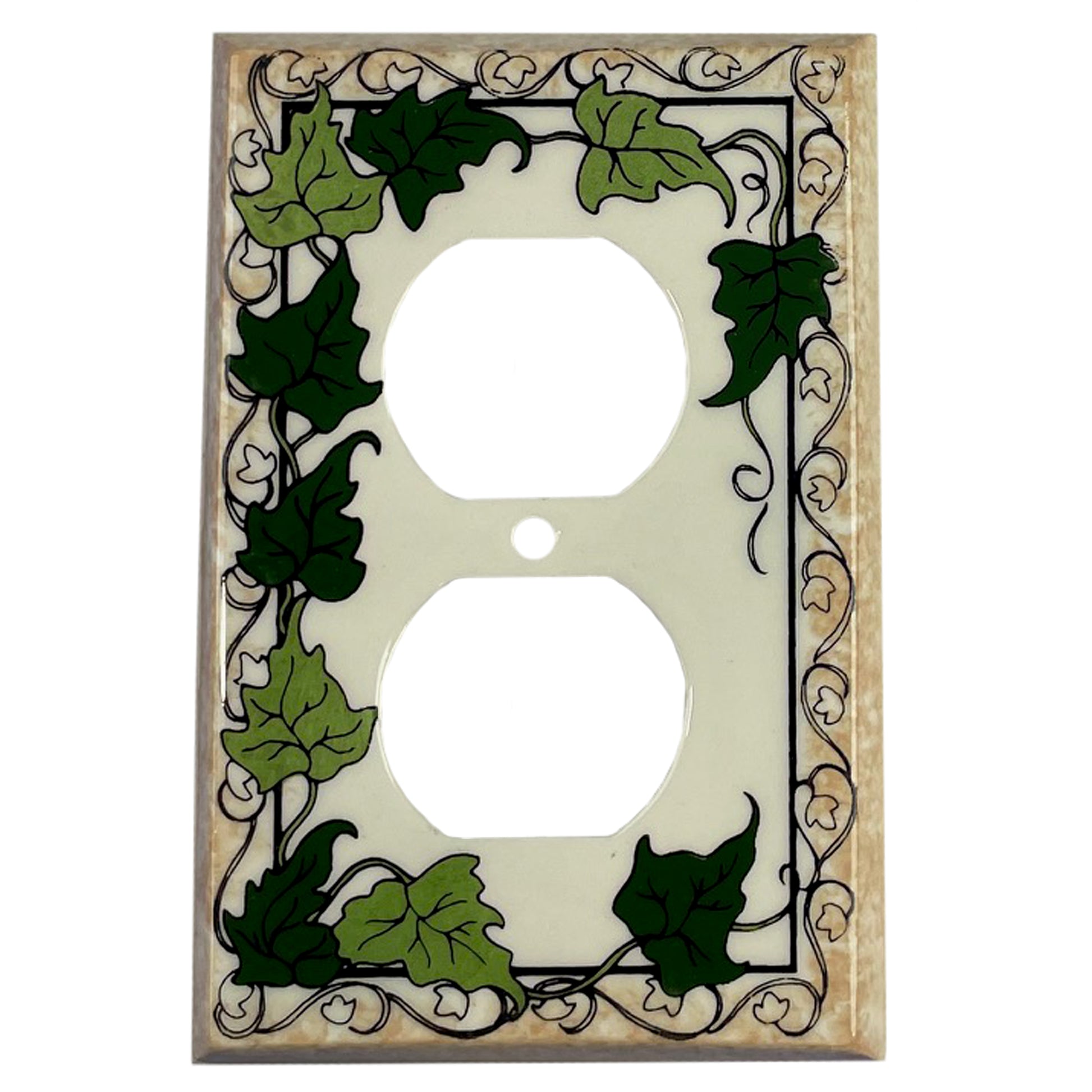 Ivy Single Covers Plates Duplex Outlet Wallplate