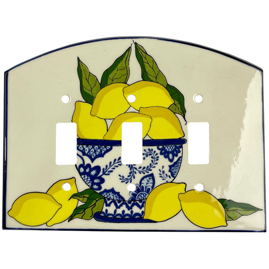 Lemons Cover Plates 3 Toggle Wallplate