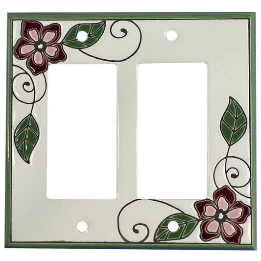 Red Blossoms Single Covers Plates 2 Rocker Wallplate