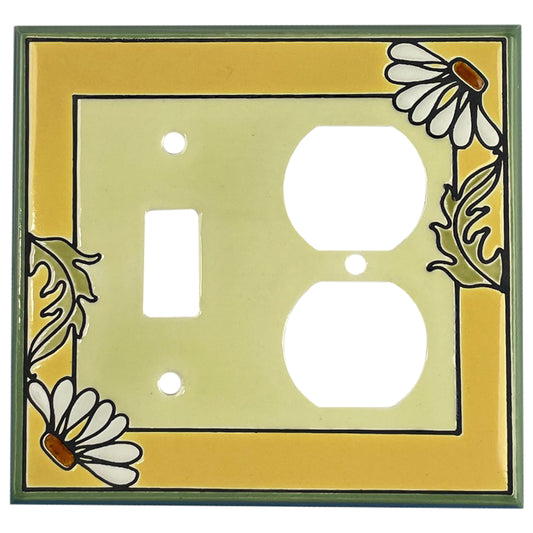 Yellow Daisy Cover Plates Toggle / Duplex Wallplate