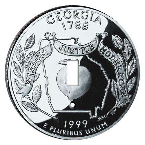 Georgia State Coin Switchplate