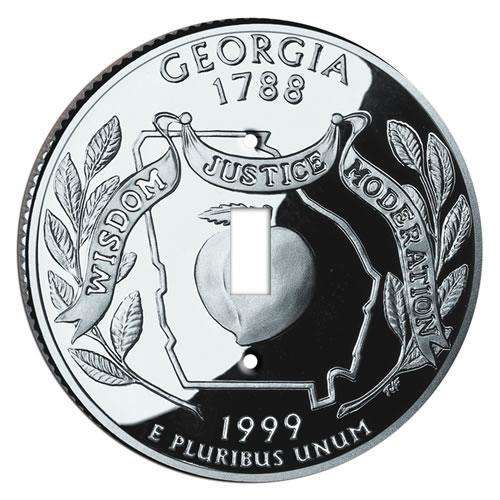 Georgia State Coin Switchplate:Wallplatesonline.com
