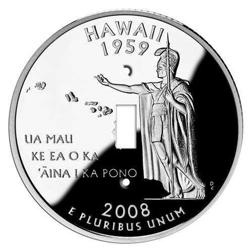 Hawaii State Coin Switchplate:Wallplatesonline.com