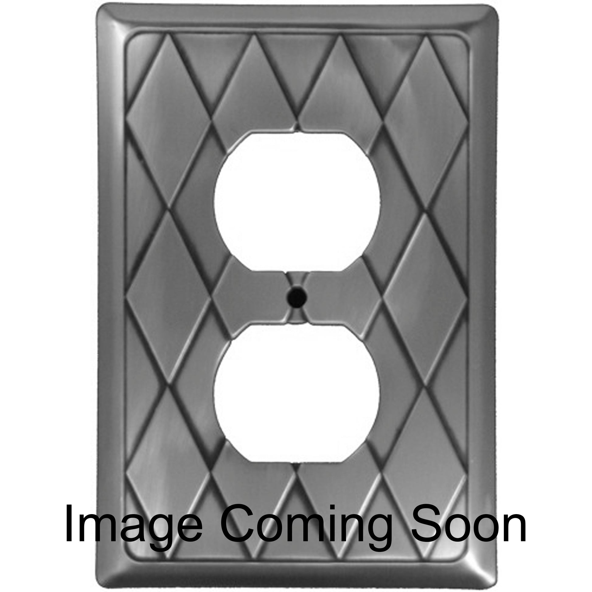 Diamond Stainless Steel Duplex Outlet Switchplate