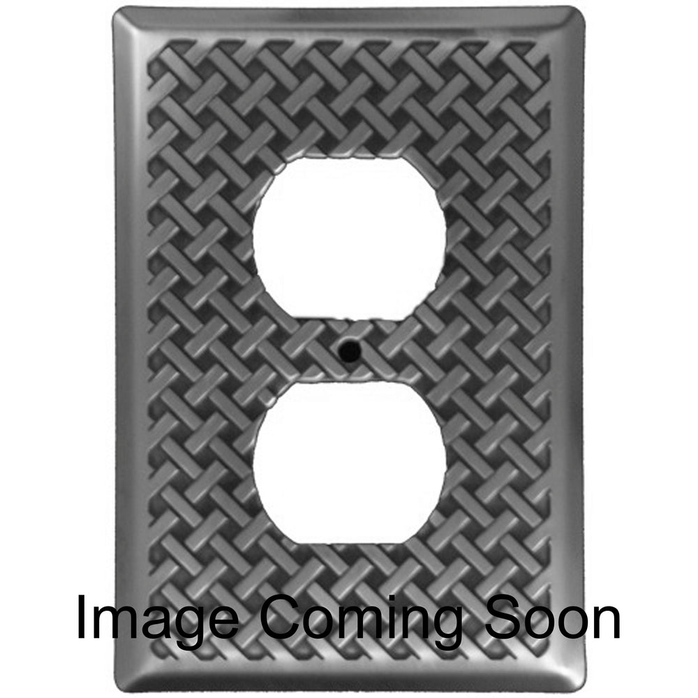 Weave Stainless Steel Duplex Outlet Switchplate