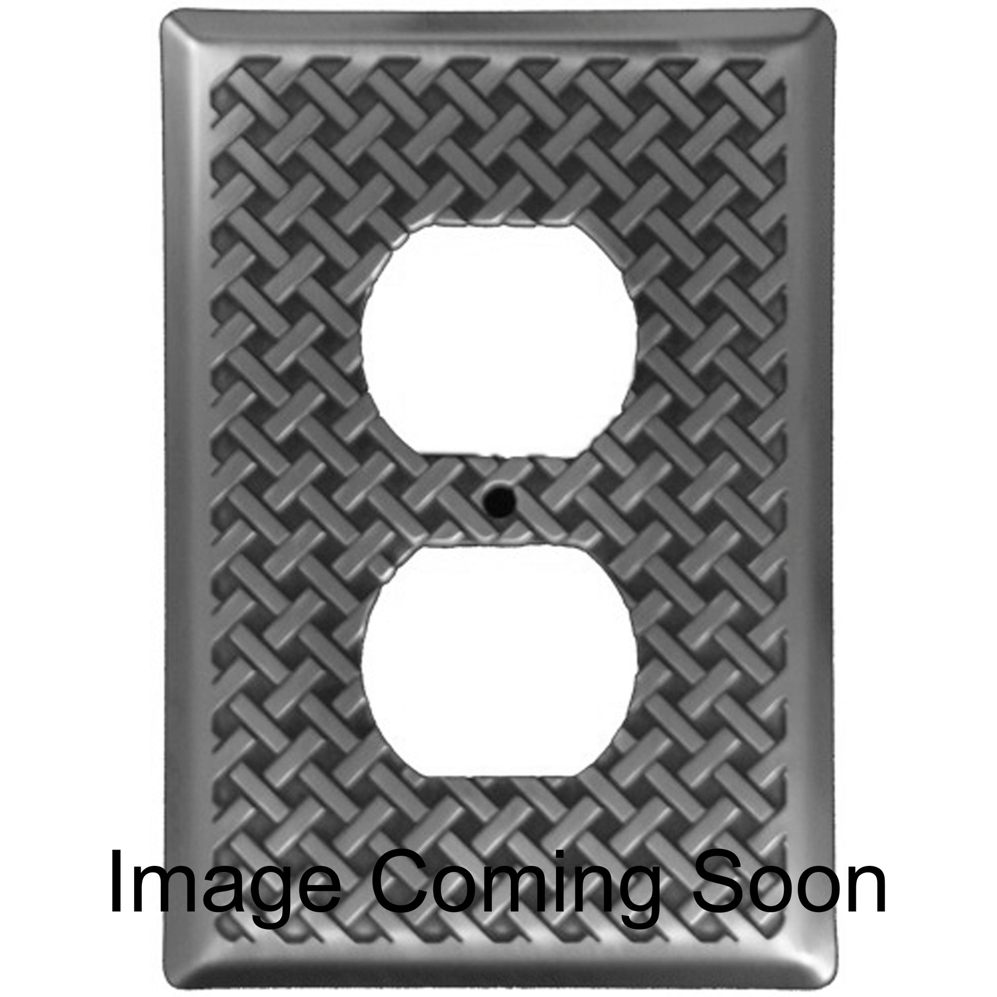 Weave Stainless Steel Duplex Outlet Switchplate