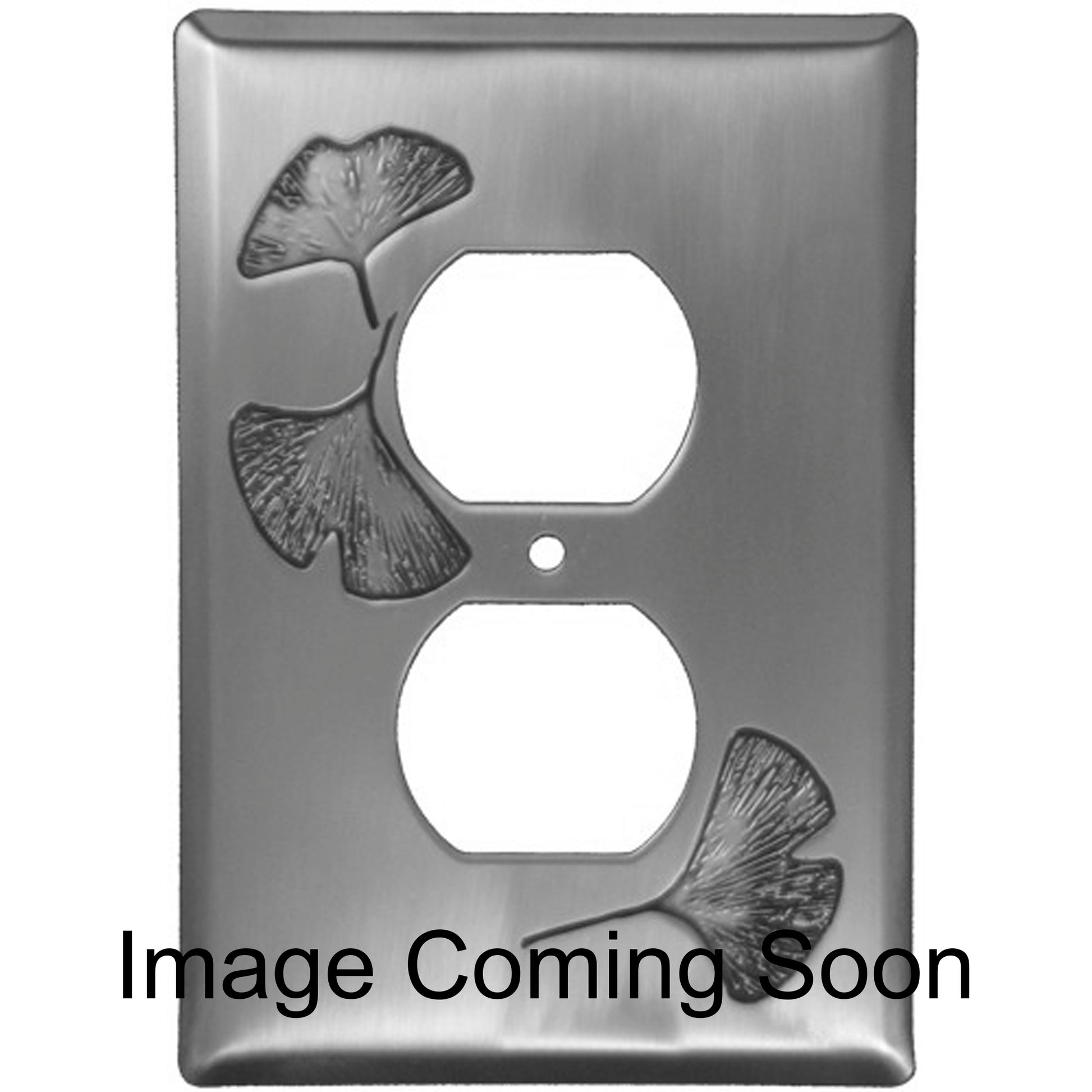 Ginkgo Oil Rubbed Copper Duplex Outlet Switchplate:Wallplatesonline.com