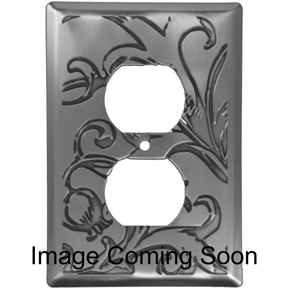 Victorian Oil Rubbed Copper Duplex Outlet Switchplate