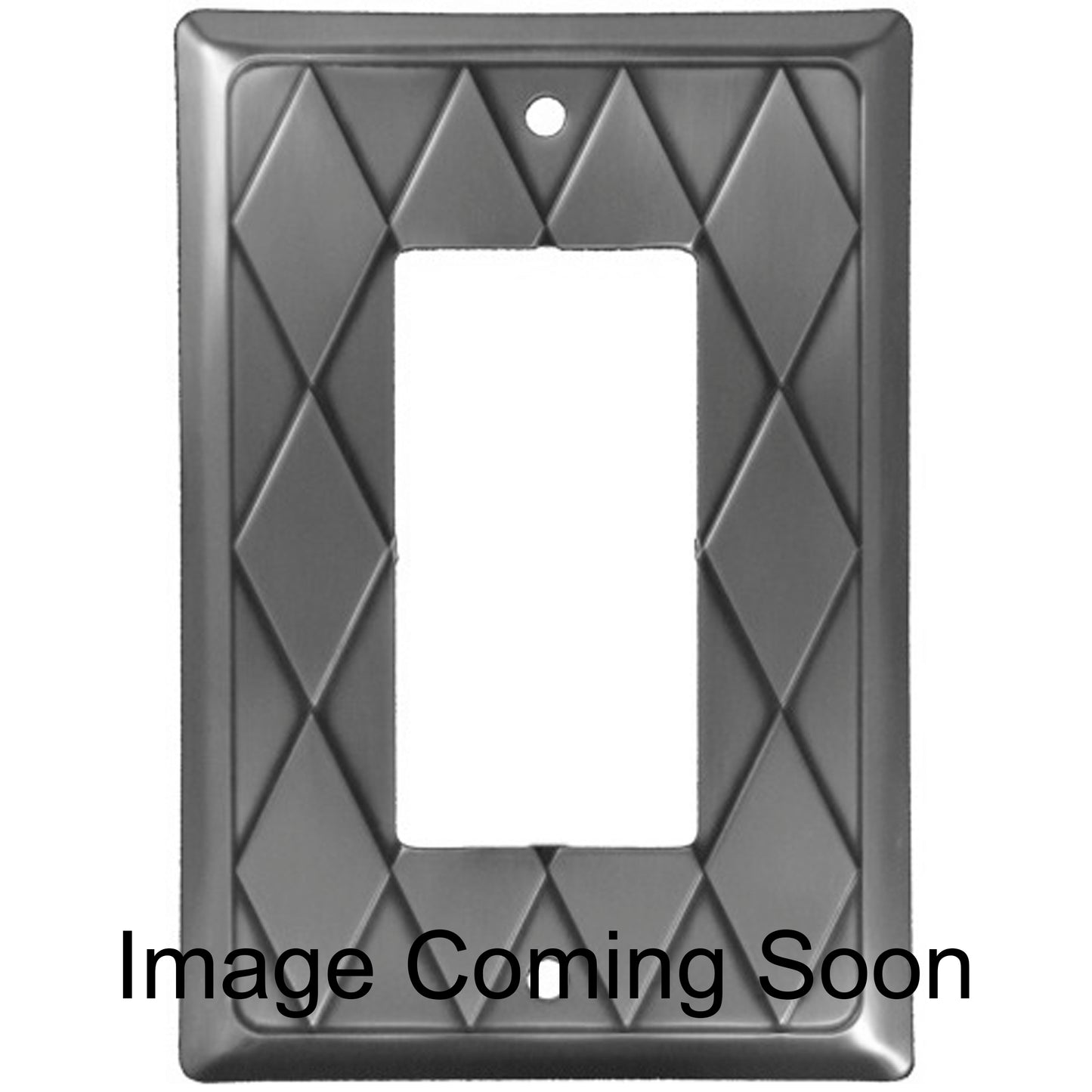 Diamond Stainless Steel Single Rocker Switchplate