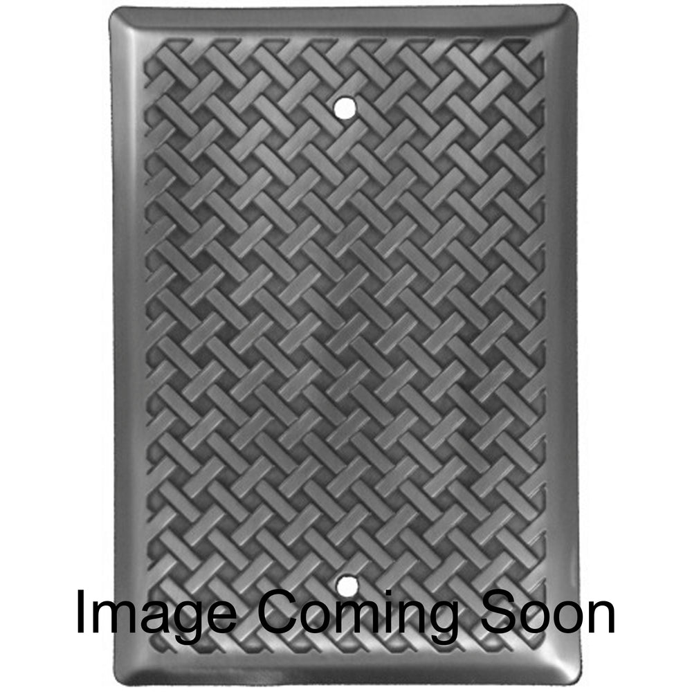 Weave Stainless Steel BlankSwitchplate