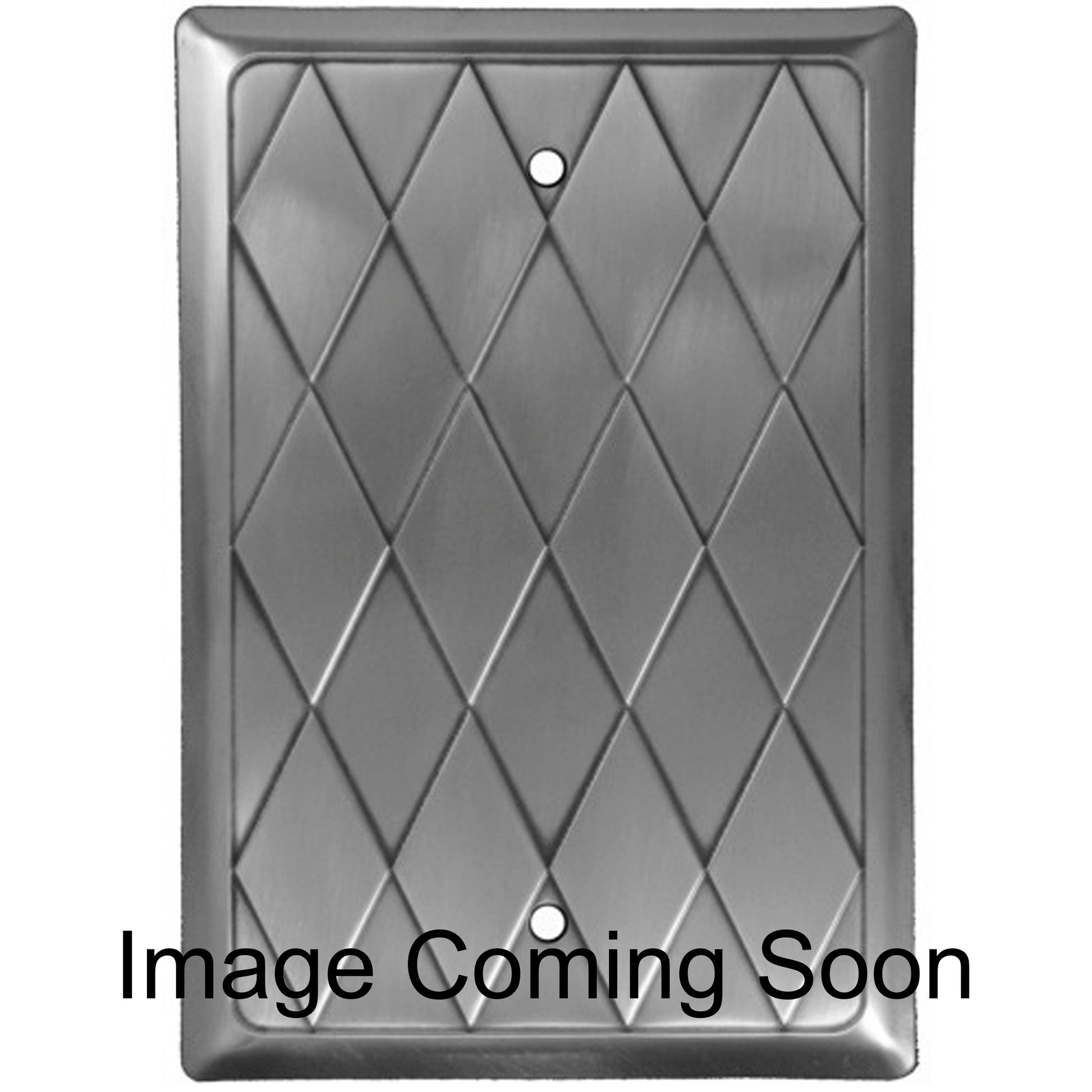 Diamond Stainless Steel BlankSwitchplate